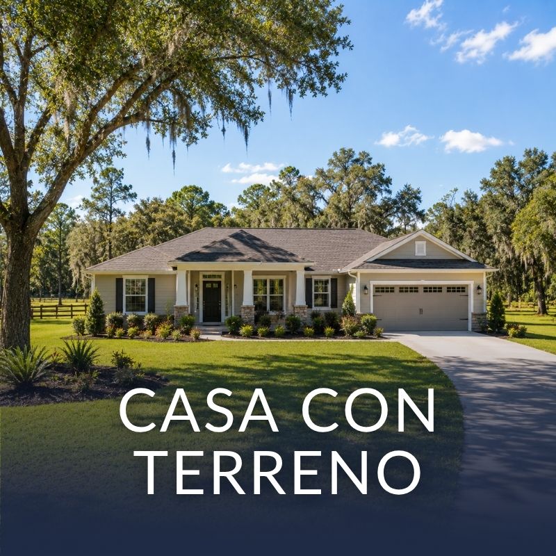 CASA CON TERRENO